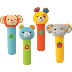 Winfun Squeak 'N Shake Υφασμάτινη Κουδουνίστρα Πίεσης 4 Σχέδια