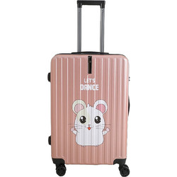 Bartuggi Mouse 718-060601 Παιδική Βαλίτσα Καμπίνας 56x33x20cm με 4 Ρόδες Ροζ
