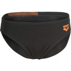 Arena Bright Briefs Αθλητικό Παιδικό Μαγιό Σλιπ για Αγόρι Μαύρο Πορτοκαλί 006724-503