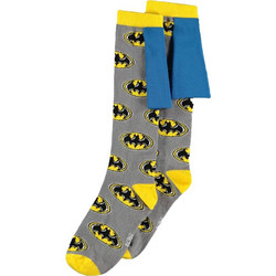 Difuzed Batman Ανδρικές Κάλτσες Ψηλές με Σχέδια Γκρι KH158282BTM