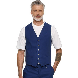 Sogo Καλοκαιρινό Ανδρικό Γιλέκο Casual με Κανονική Εφαρμογή Navy Μπλε 26031-092-283