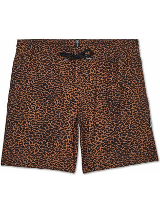 Volcom Ανδρικό Μαγιό Σορτς με Σχέδια Καφέ A2512613-BRH