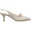 Haralas Γόβες Slingback Δερμάτινες με Τακούνι Στιλέτο Εκρού 974121