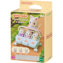 Sylvanian Families Floral Cat Triplets & Stroller