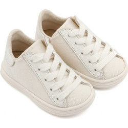 Babywalker Βαπτιστικά Sneakers για Αγόρι Υφασμάτινα Ανατομικά Λευκά BS3093