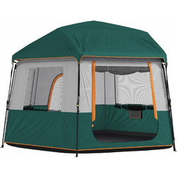Outsunny Σκηνή Camping Ιγκλού 4 Ατόμων 4 Εποχών 350x350x205cm A20-574V00GN