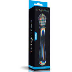Lovetoy Twin Pleasure Γυάλινο Dildo 20.5cm Clear