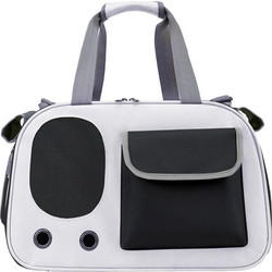 Madpet Urban Τσάντα Μεταφοράς Γάτας Λευκή Μαύρη 45x26x28cm