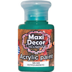 Maxi Decor 049 Petrol Ακρυλικό Χρώμα Ζωγραφικής 60ml