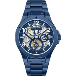 Kenneth Cole Grove Ανδρικό Ρολόι Αυτόματο με Μπλε Μεταλλικό Μπρασελέ KCWGY0098905