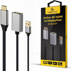 Cablexpert Καλώδιο DisplayPort to HDMI Male Black A-HDMIM-DPF-02