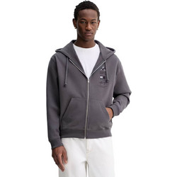 Tommy Jeans Ανδρική Ζακέτα Φούτερ με Κουκούλα και Φερμουάρ Ανθρακί DM0DM22378-PT2