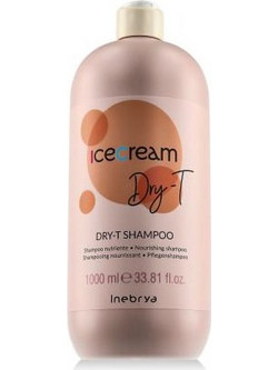 Inebrya Ice Cream Dry-T Σαμπουάν για Επανόρθωση για Σγουρά & Ξηρά Μαλλιά 1lt