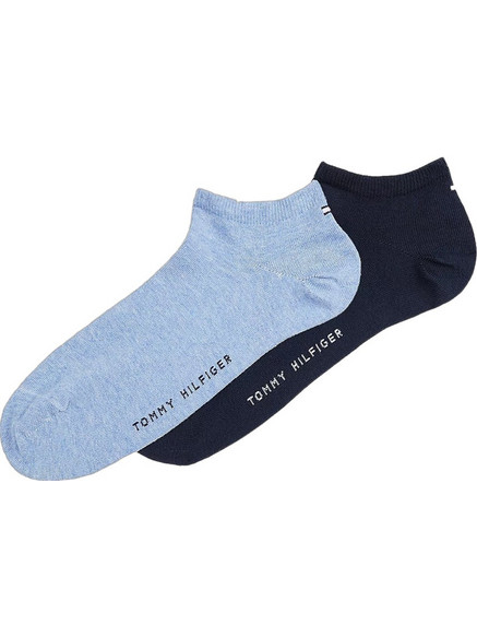 Tommy Hilfiger Ανδρικές Κάλτσες Κοντές Navy Μπλε Γαλάζιες 2Pack 342023001-805