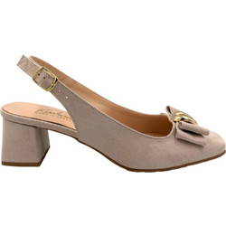 Blondie Γόβες Slingback με Λεπτό Χαμηλό Τακούνι & Φιόγκο Μπεζ 1410