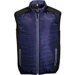 Fageo Αμάνικο Ανδρικό Μπουφάν Puffer Navy Μπλε 521