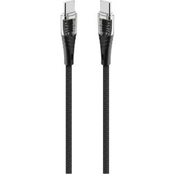 Ttec AlumiCable Transparan USB-C to USB-C 60W 1.2m Black