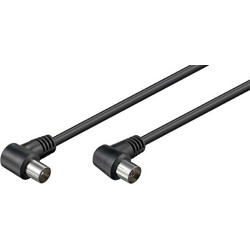 ATC Καλώδιο Κεραίας Coax Male to Coax Female 1.5m Black 11113