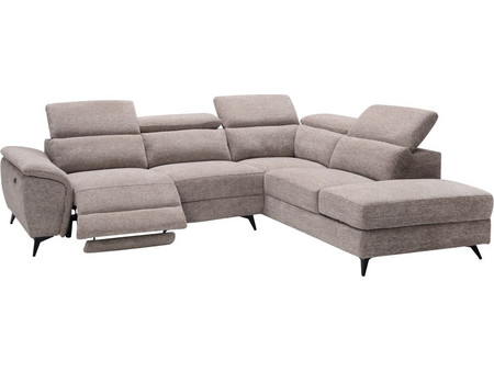 HomeMarkt Restro Γωνιακός Καναπές Δεξιά Γωνία με Αποθηκευτικό Χώρο Μπεζ 284x224x76cm HM3339.02R