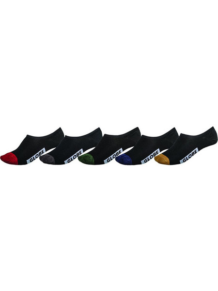 Globe Ανδρικές Κάλτσες Σοσόνια με Σχέδια Μαύρες 5Pack GB71629011