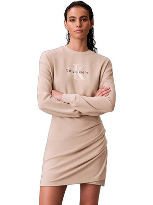 Calvin Klein Mini Καθημερινό Φόρεμα Μπεζ LV047E224G-2F2