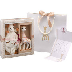 Sophie La Girafe Σετ Δώρου για Νεογέννητα Sophiesticated Λευκό Μπεζ 2τμχ
