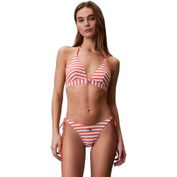 Calvin Klein Bikini Slip Λευκό Πορτοκαλί LV00Q61215-3SM