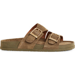 Tamaris Γυναικεία Σανδάλια Suede Ανατομικά Χακί 1-27500-44-722