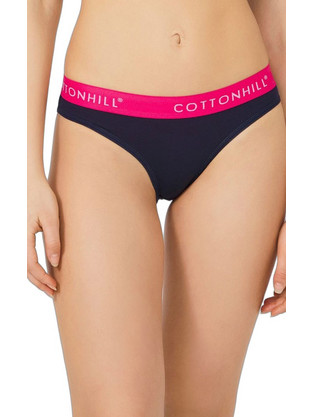 Cottonhill Βαμβακερό Γυναικείο Slip Navy Μπλε Φούξια CH0490