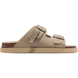 D.Franklin Γυναικεία Σανδάλια Suede Μπεζ DFSH407001