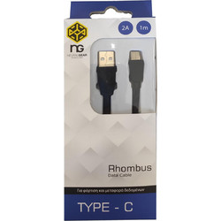 NG NG-RC Retractable USB-A to USB-C 1m Black