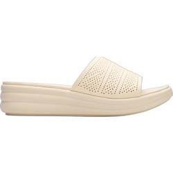Clarks Γυναικείες Παντόφλες Καλοκαιρινές Platforms Αντιολισθητικές Μπεζ 26181604