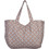 Nef-Nef Sparkle Υφασμάτινη Τσάντα Θαλάσσης Ώμου Καφέ 39x41cm