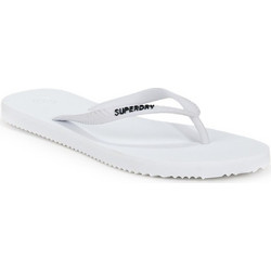 Superdry Ovin Γυναικείες Σαγιονάρες Λευκές WF310165A-04C