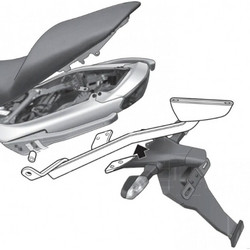 Shad Top Master Σχάρα Μηχανής για Kawasaki ER-6N/F '09-'11