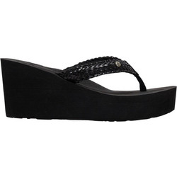 Roxy Mellie III Γυναικείες Σαγιονάρες Platforms Μαύρες ARJL100859-BLK