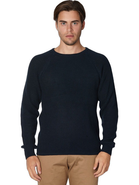 Marcus Ανδρική Πλεκτή Μπλούζα Navy Μπλε 21-200163-7050