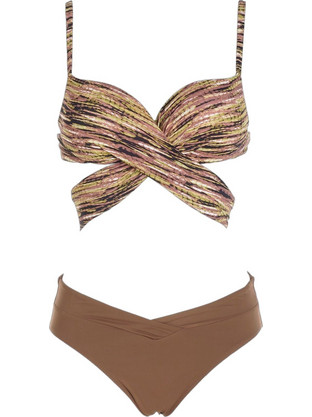 Gsecret Bikini Set με Ενίσχυση Καφέ 6108-37881