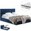 HomeMarkt Briley Κρεβάτι Υπέρδιπλο Υφασμάτινο με Αποθηκευτικό Χώρο Στρώμα & Μηχανισμό Ανύψωσης 160x200cm HM10807.08