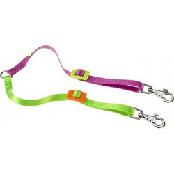 Ferplast Twin Colours Λουρί Σκύλου Διπλό 0.42m Πολύχρωμο