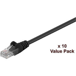 Microconnect U/UTP Cat.5e Καλώδιο Δικτύου Ethernet 3m Black 10τμχ V-UTP503SVP