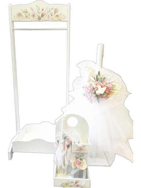 Σετ Βάπτισης με Κρεμάστρα για Κορίτσι Romantic Bloom 11416S