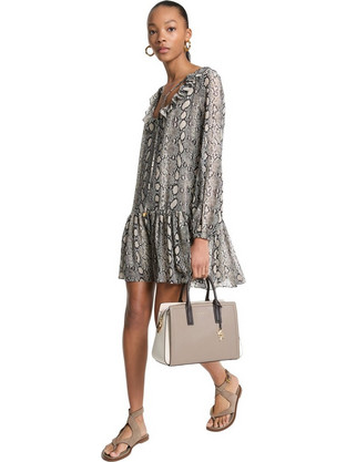 Michael Kors Mini Βραδινό Φόρεμα Γκρι MT581DQABE-120