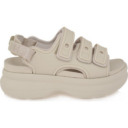 Crocs Ανατομικές Καλοκαιρινές Γυναικείες Πλατφόρμες Χαμηλές Μπεζ 212032-1WY