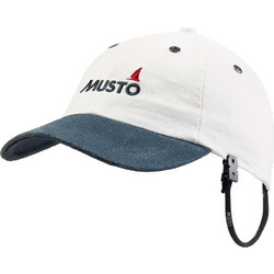 Musto Evolution Ανδρικό Καπέλο Jockey Υφασμάτινο Λευκό