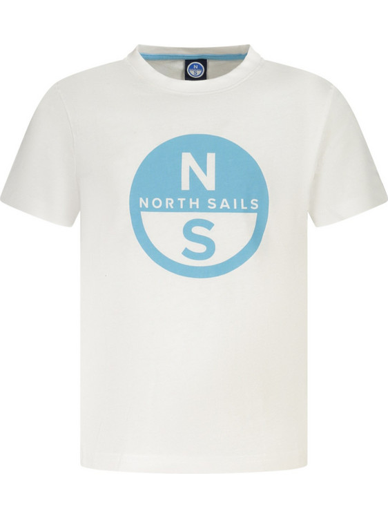 North Sails Παιδικό T-Shirt Κοντομάνικο Λευκό Γαλάζιο 795225000-0101