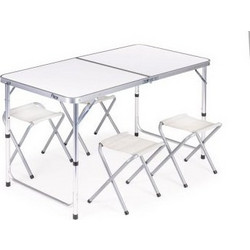 Multigarden Σετ Τραπέζι Πτυσσόμενο με 4 Σκαμπο HTA120R+4S