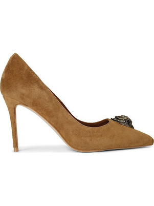 Kurt Geiger Belgravia Eagle Court Γόβες Suede με Τακούνι Στιλέτο με Στρας Ταμπά 3939933209