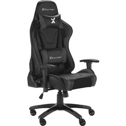 X Rocker Καρέκλα Gaming Δερματίνης με Ρυθμιζόμενα Μπράτσα Μαύρη 2021032