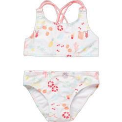 Zippy Παιδικό Μαγιό Bikini Set για Κορίτσι Λευκό Γαλάζιο Ροζ 31078055041